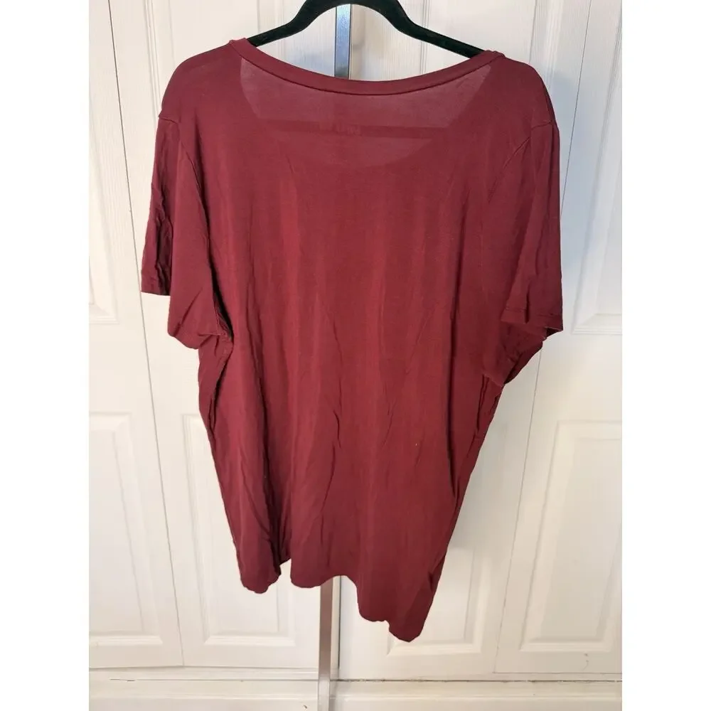 Torrid 3 Maroon Tshirt ‘busy Multi-slacking’ - Picture 5 of 5